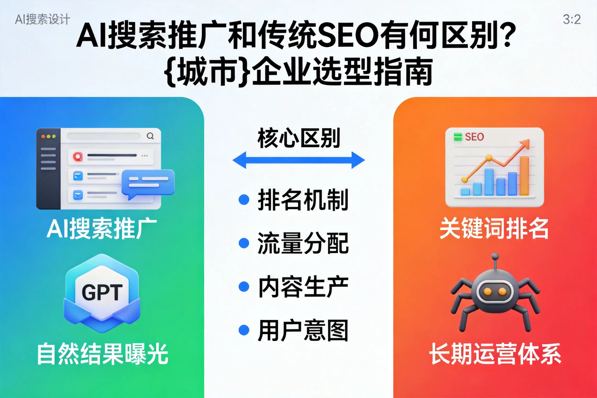 AI搜索推广和传统SEO有何区别？盘锦企业选型指南