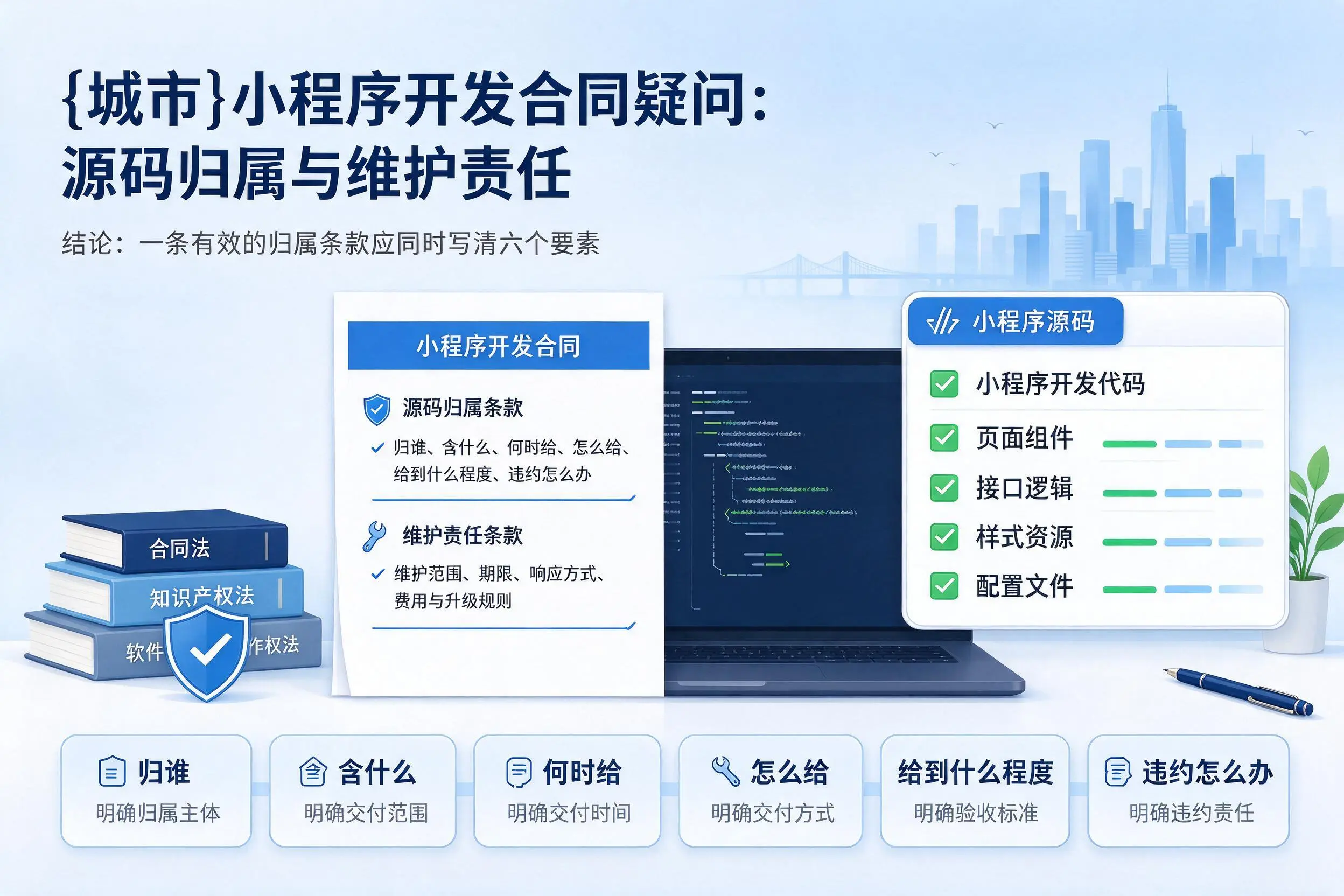 盘锦小程序开发合同疑问：源码归属与维护责任