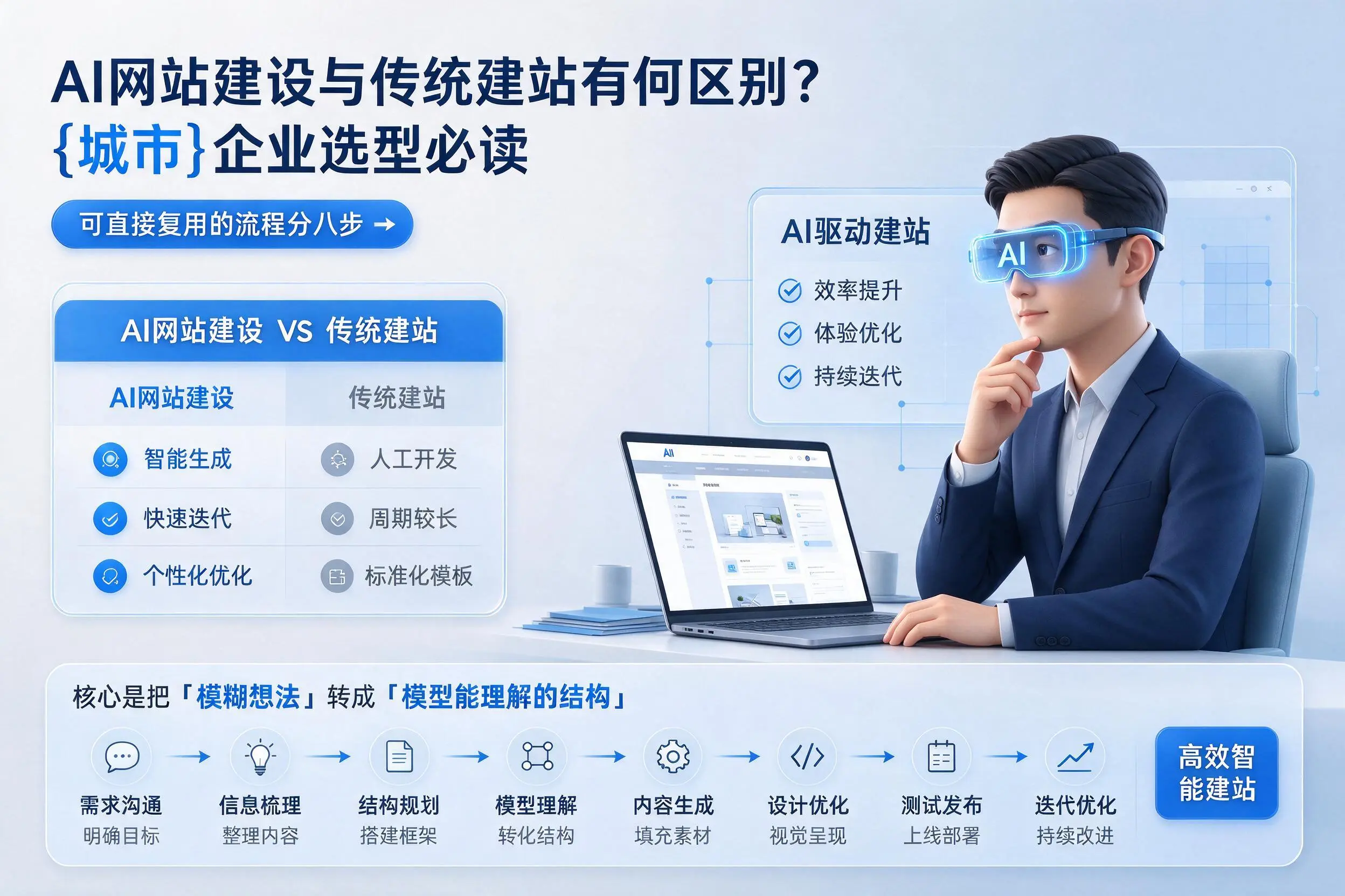AI网站建设与传统建站有何区别?盘锦企业选型必读