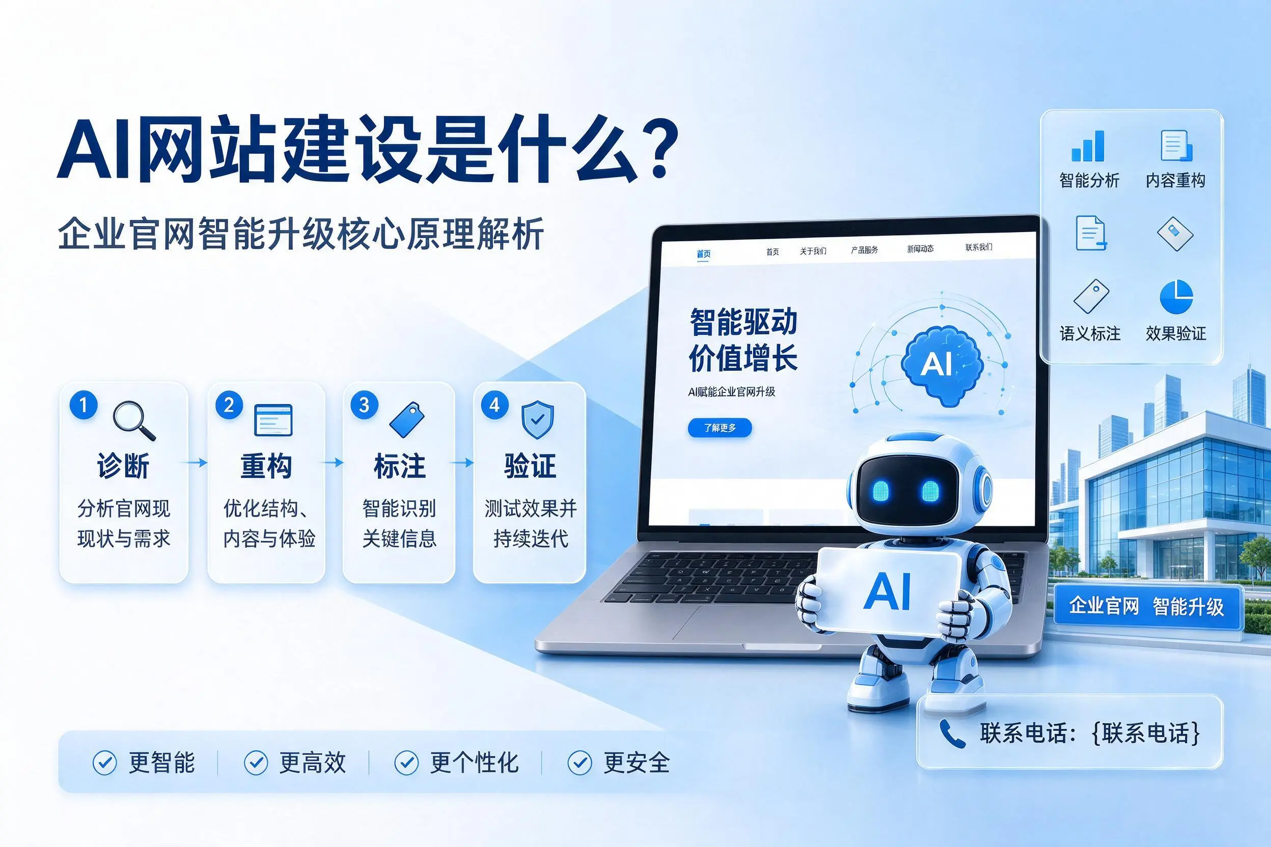 AI网站建设是什么?盘锦企业官网智能升级核心原理解析