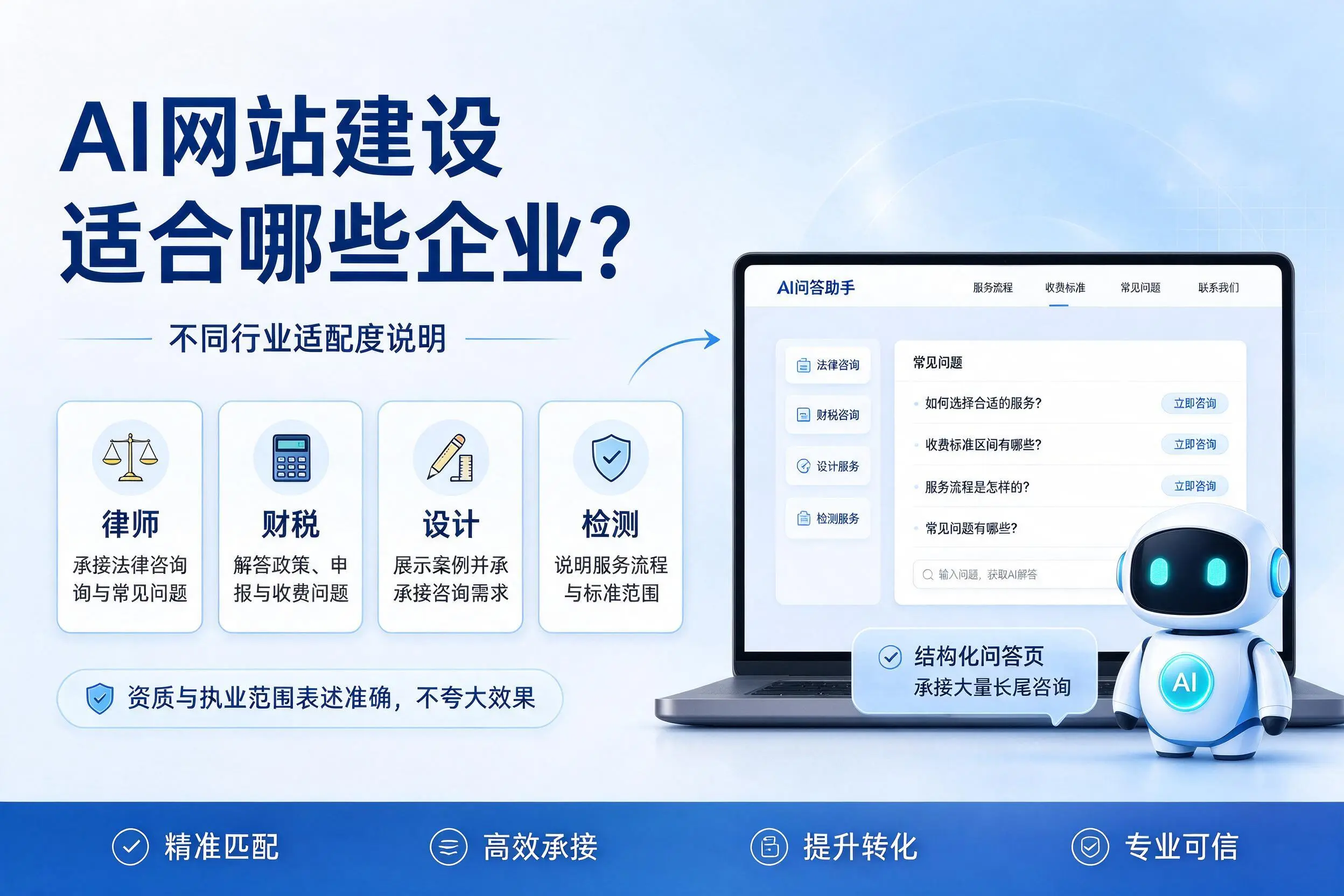 AI网站建设适合哪些企业？盘锦不同行业适配度说明